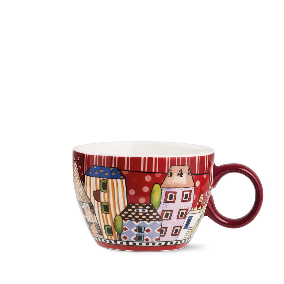 Tazza Colazione “Paese Mio” Rossa 460 ml