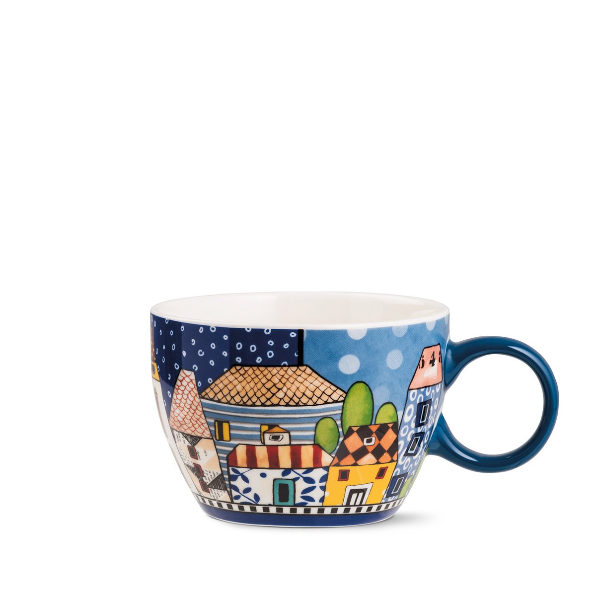 Tazza Colazione “Paese Mio” Blu 460 ml