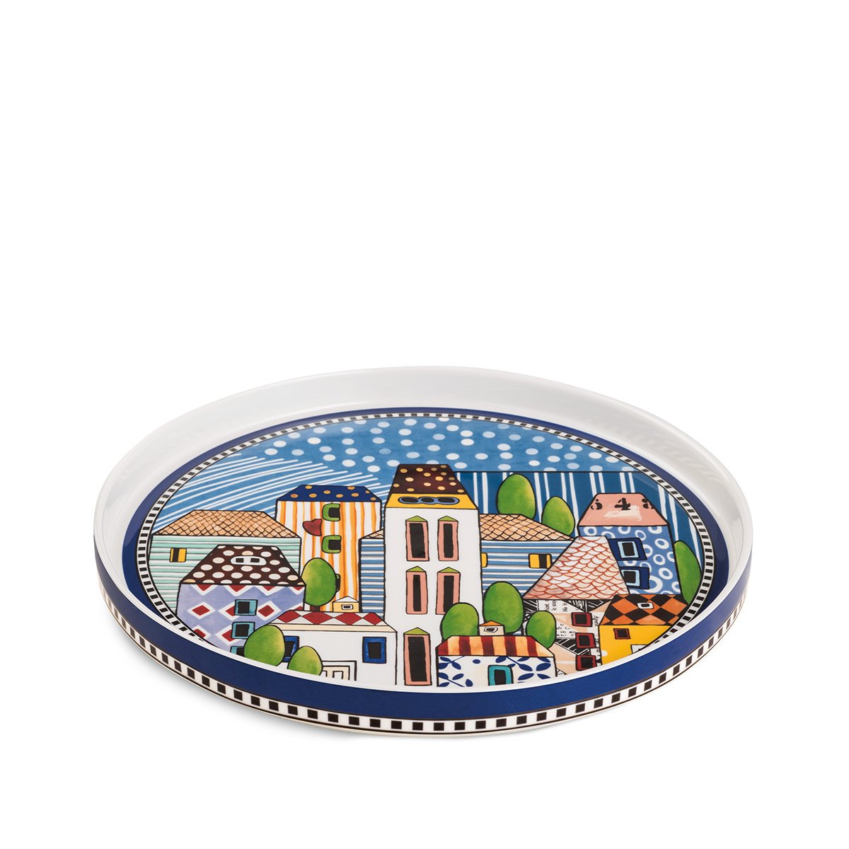 Vassoio “Paese Mio” Blu d.24