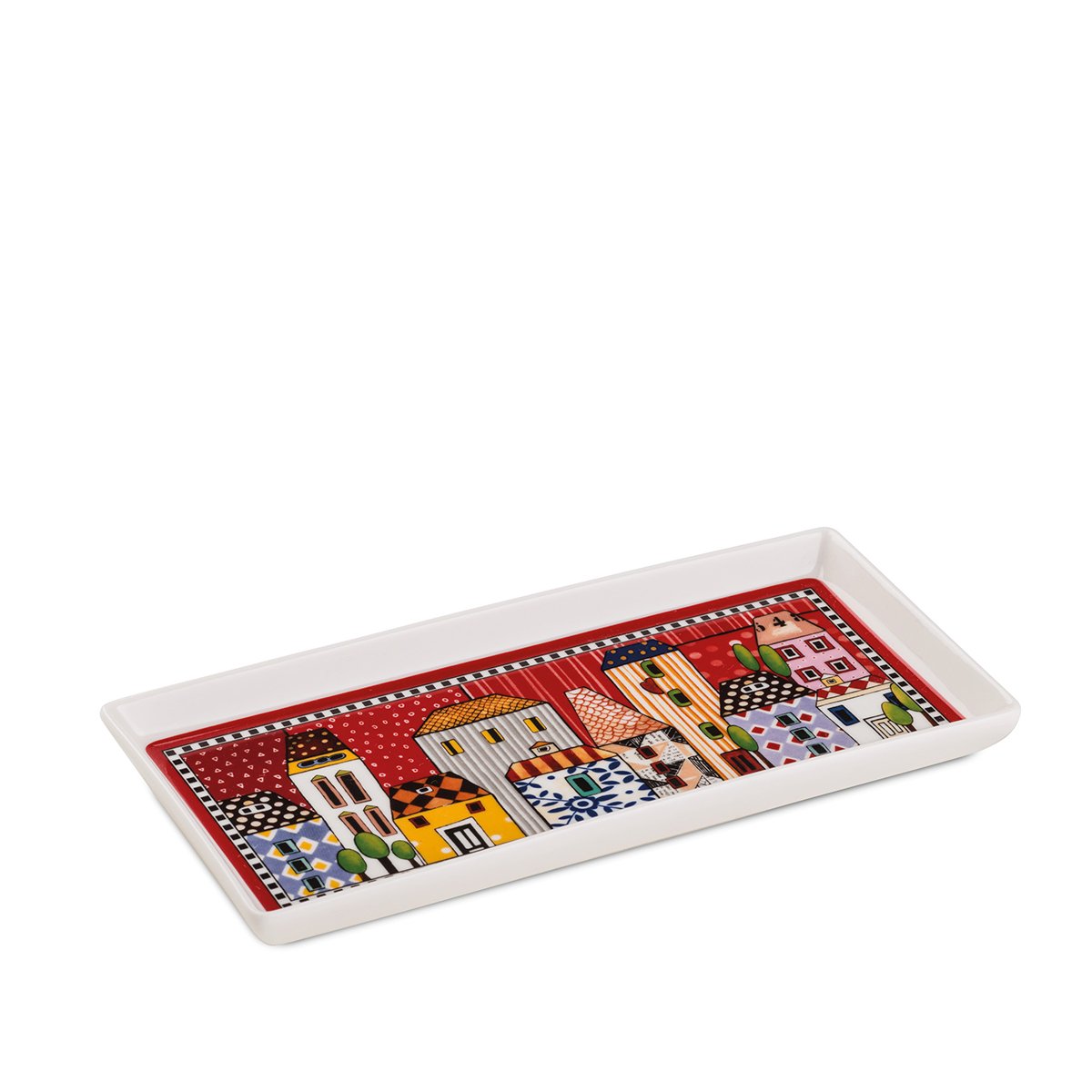 Vassoio “Paese Mio” Rosso 19×9