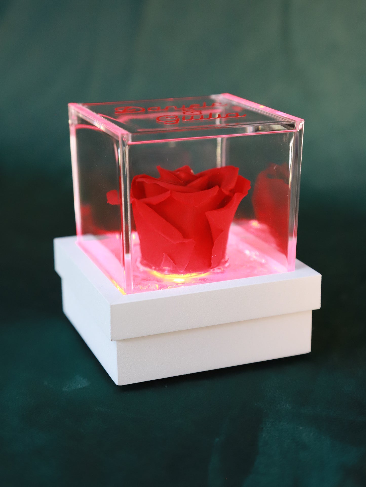 Rosa stabilizzata personalizzabile