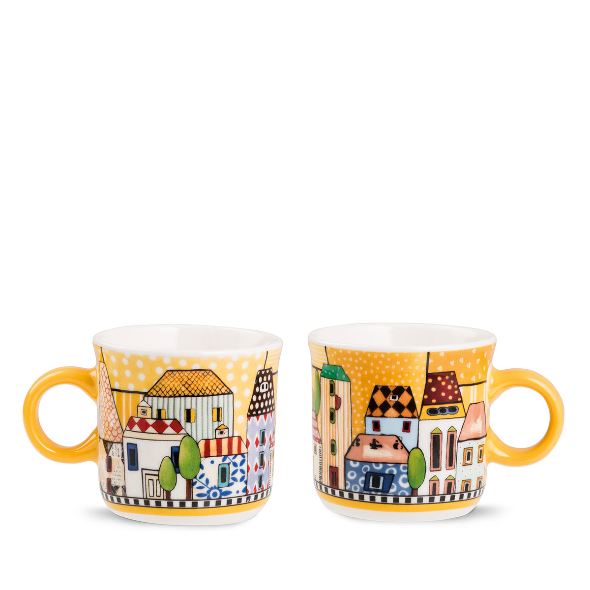 Set 2 Mini Tazze “Paese Mio” Giallo 90 ml
