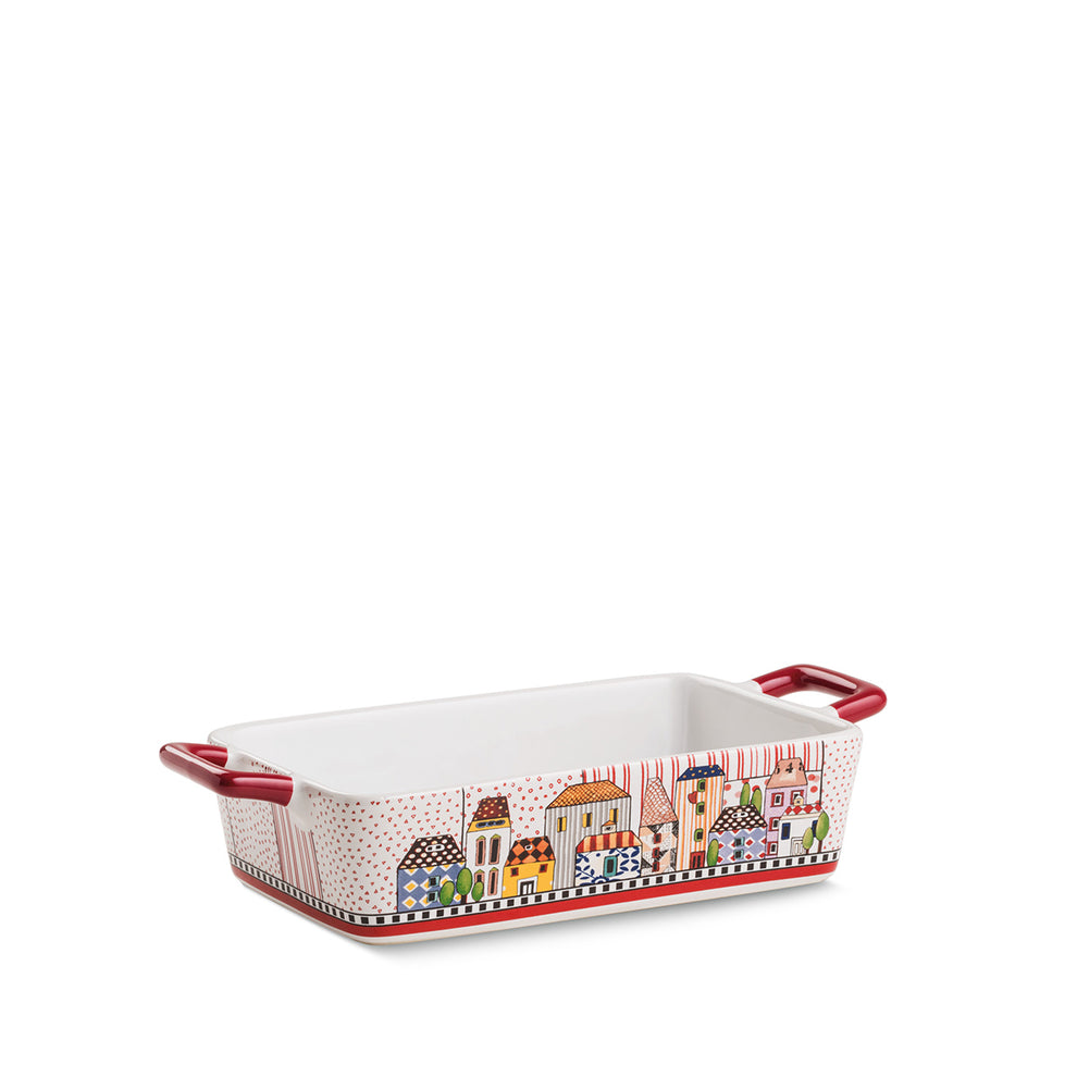 Pirofila “Paese Mio” Rossa 24,5×13 