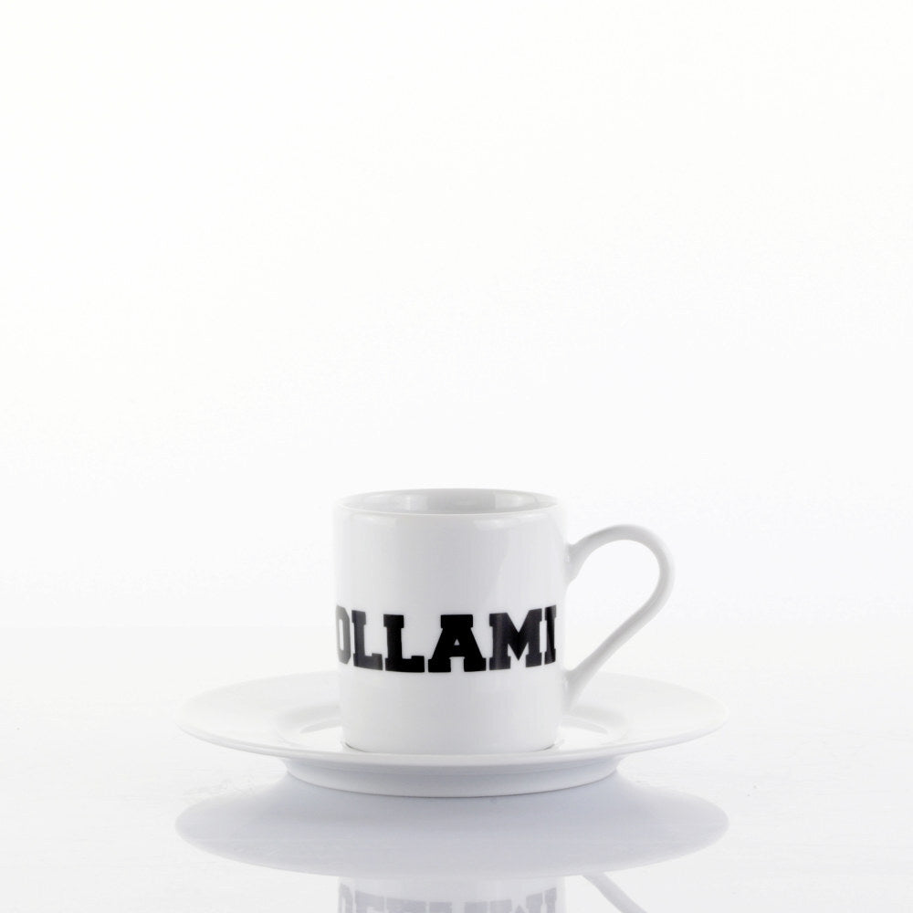 Set 2 tazzine caffè “MOLLAMI”