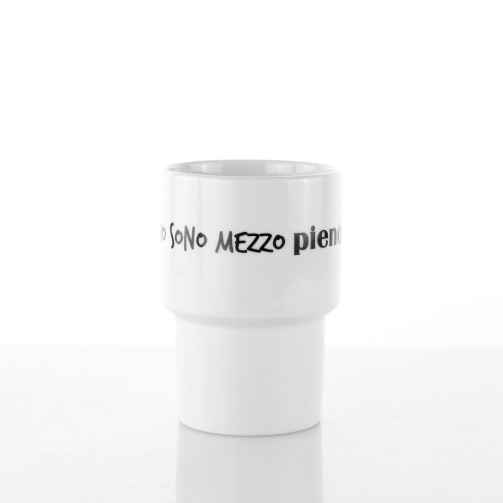 Mug 500ml “io sono mezzo pieno, io sono mezzo vuoto” 