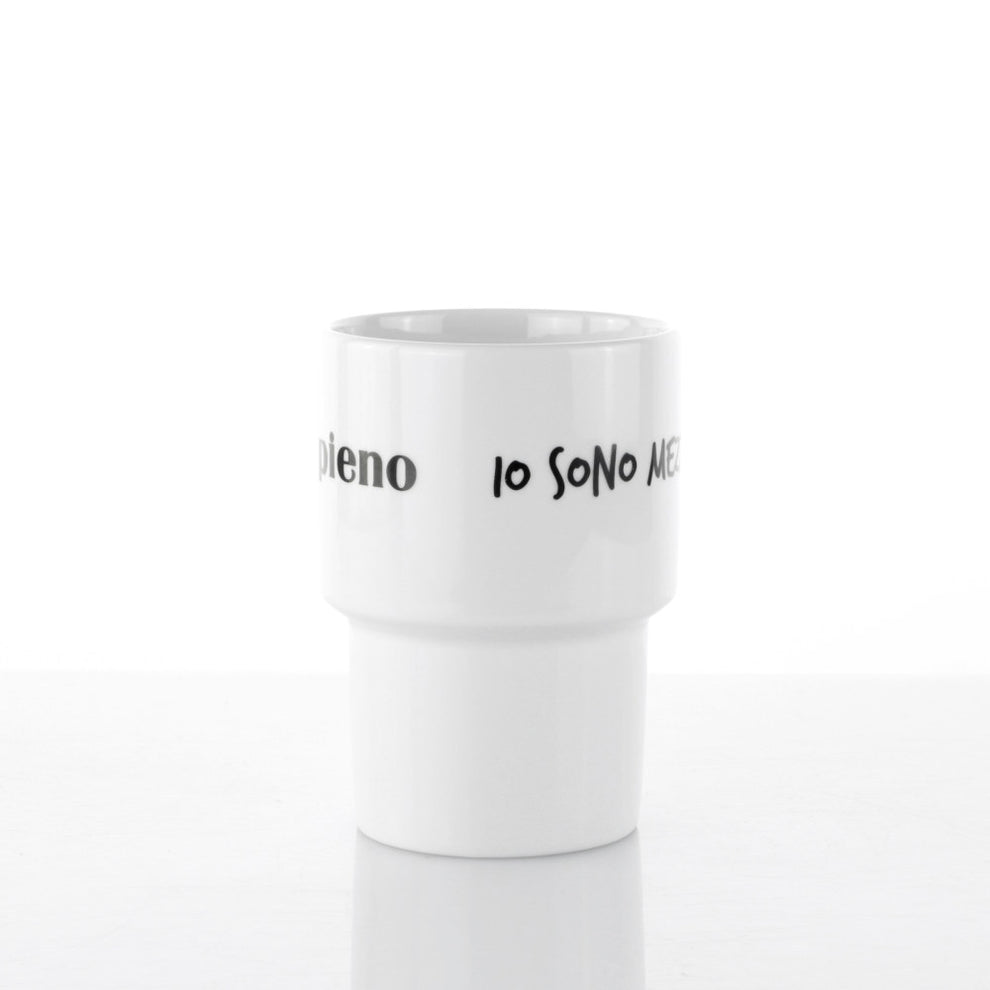 Mug 500ml “io sono mezzo pieno, io sono mezzo vuoto” 
