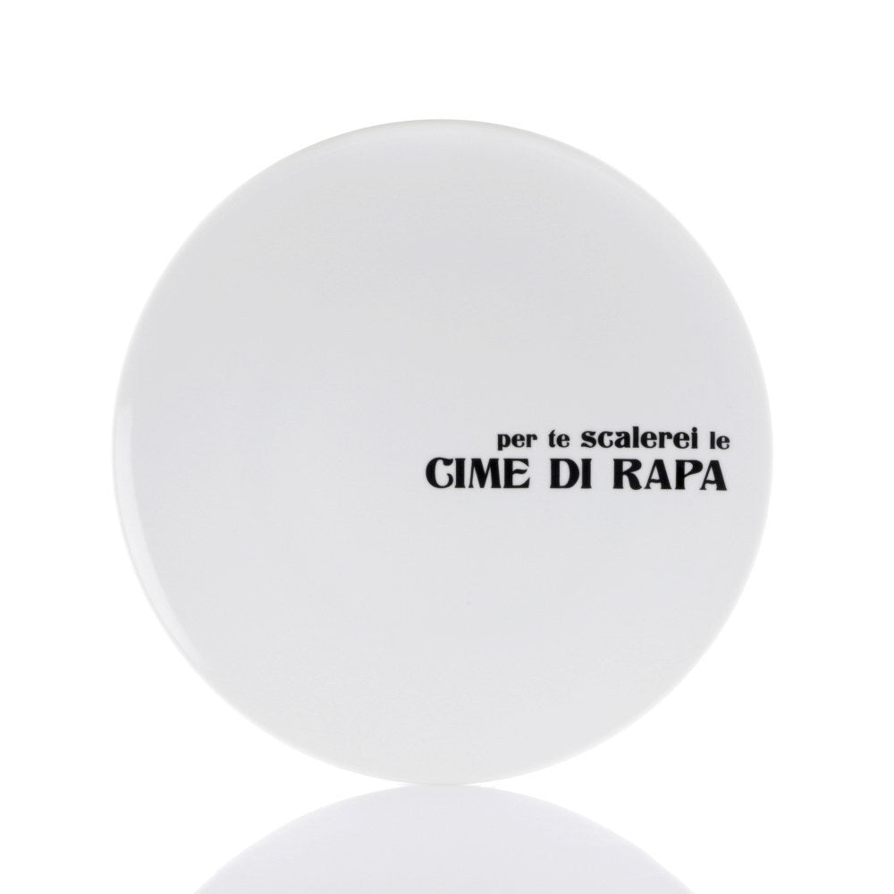 Set 2 piatto piano “per te scalerei le CIME DI RAPA”