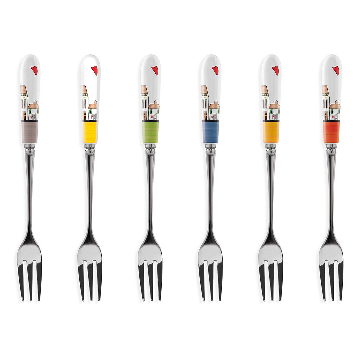 Set 6 Forchettine Le Casette