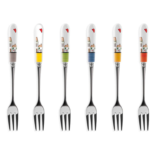 Set 6 Forchettine Le Casette